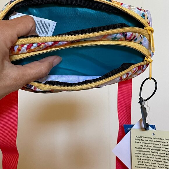 Kavu Spectator Coral Floral Fanny Pack - Picture 2 of 4